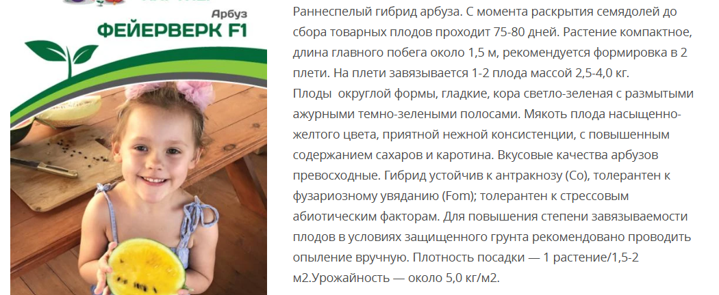 Арбуз Фейерверк F1 (1 упаковка - 5 шт.)